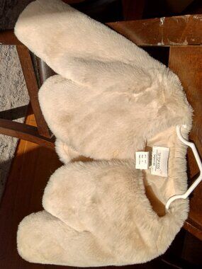 Faux fur special occasion kids jacket
